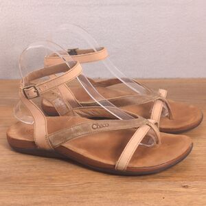 Chaco Sofia Women's 7 EU 38 Ankle Strap Sandals Toasted Brown Leather Comfort
